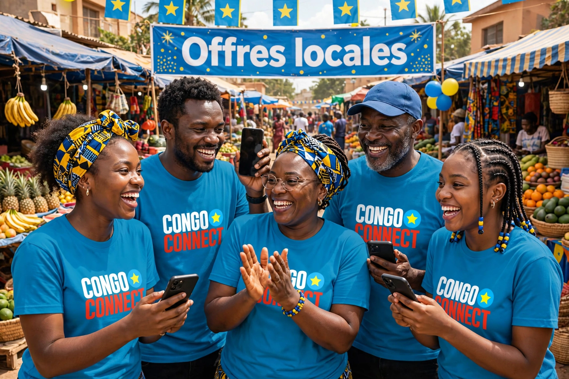 congo connect market celebration