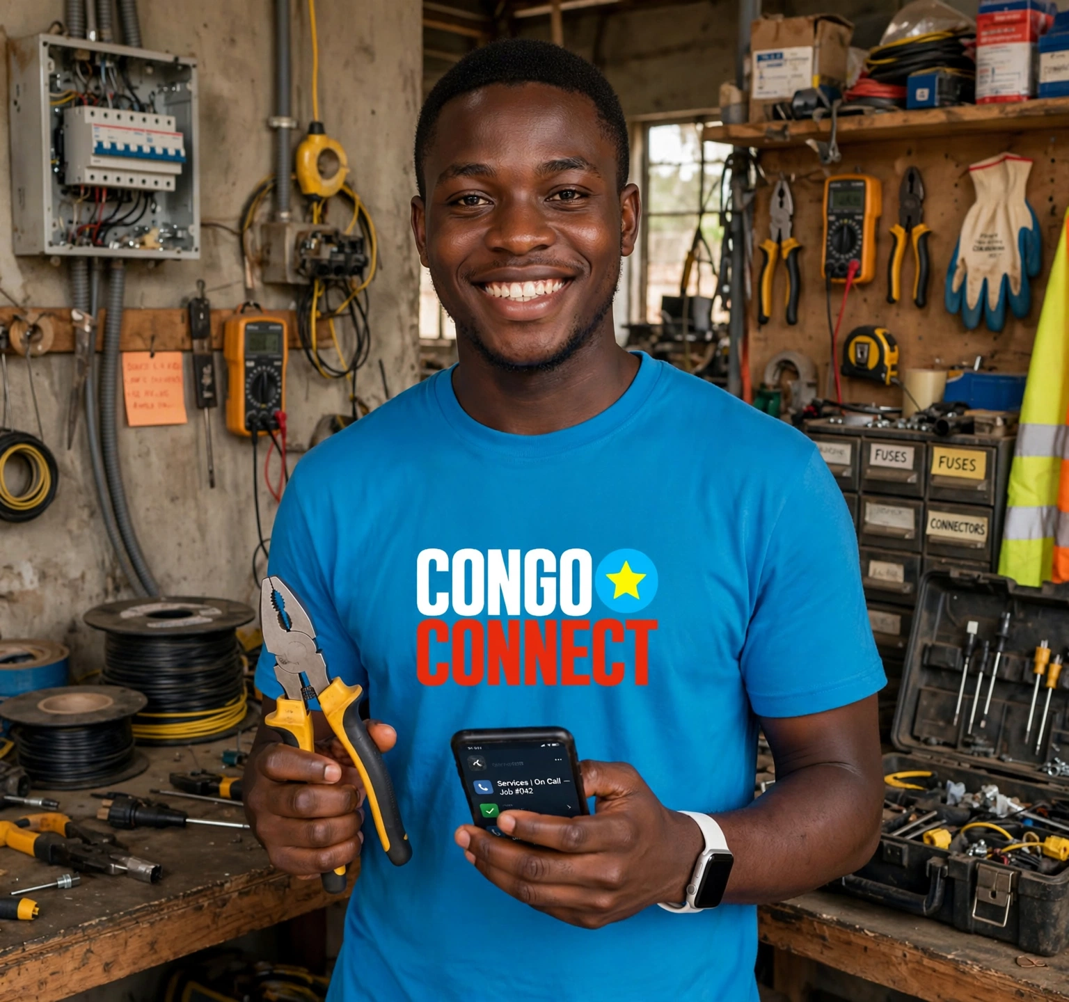 congo electrician workshop
